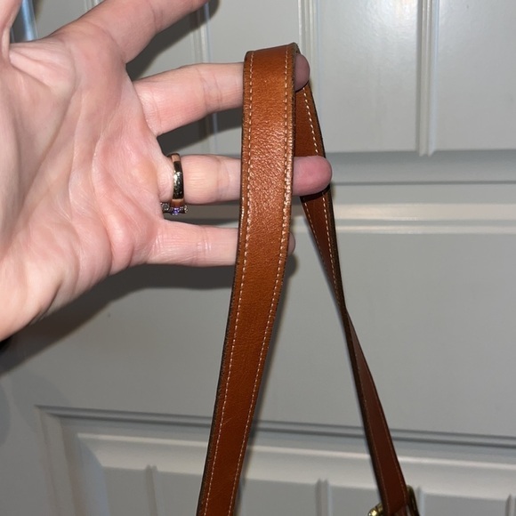 VINTAGE classic black pebbled leather Dooney Bourke Calvary spectator bag large - Picture 17 of 17